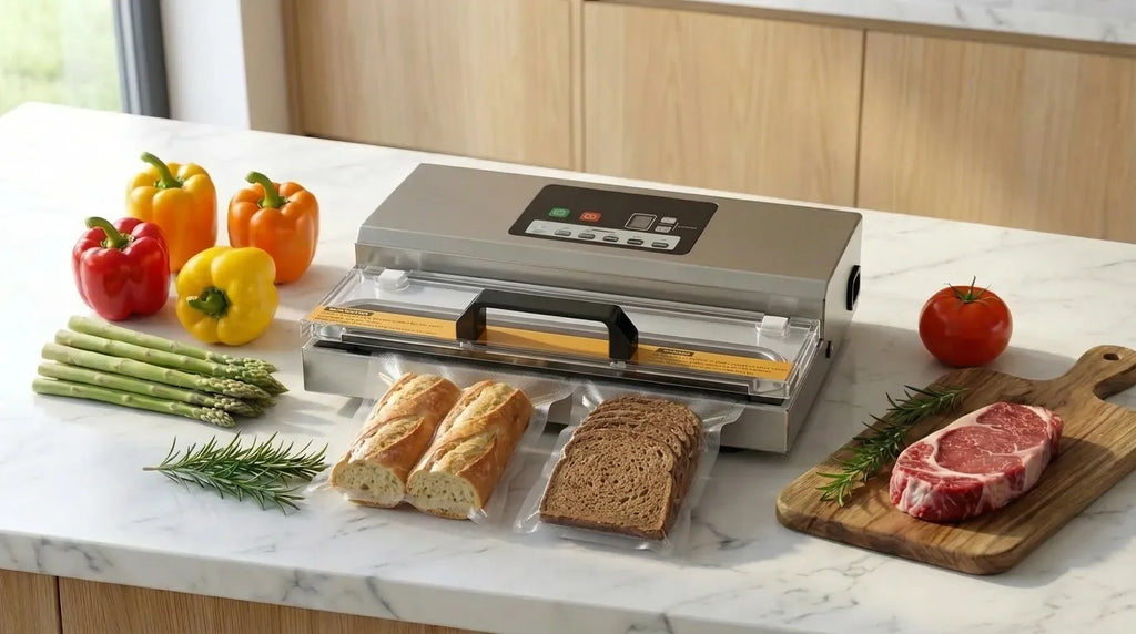 máquina de vácuo em uma mesa