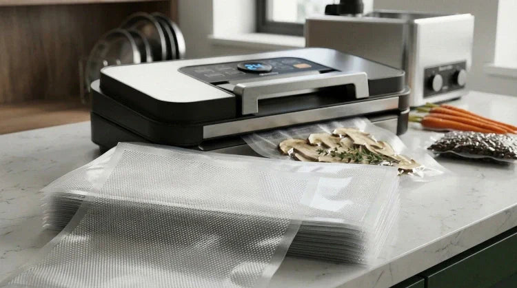 Sacos de vácuo em relevo