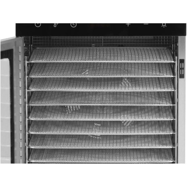 Desidratador inox 10 tabuleiros – 800 W, 30 a 90°C