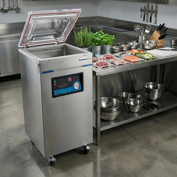 Máquina seladora a vácuo sobre rodas 40 cm