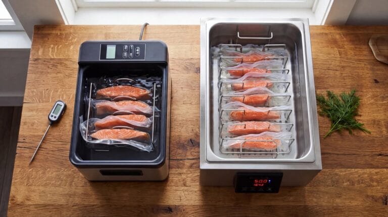 Quando um fogão sous vide com cuba integrada se torna a escolha mais simples
