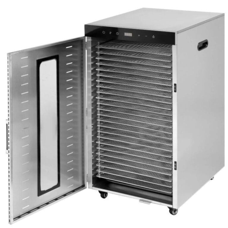 Desidratador de alimentos profissional - 24 tabuleiros (2000W / 30 a 90°C)