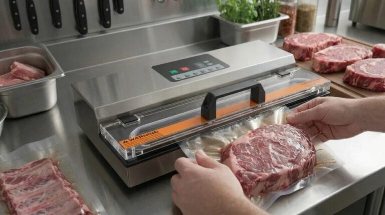 Como selar a carne a vácuo? O método certo para evitar erros