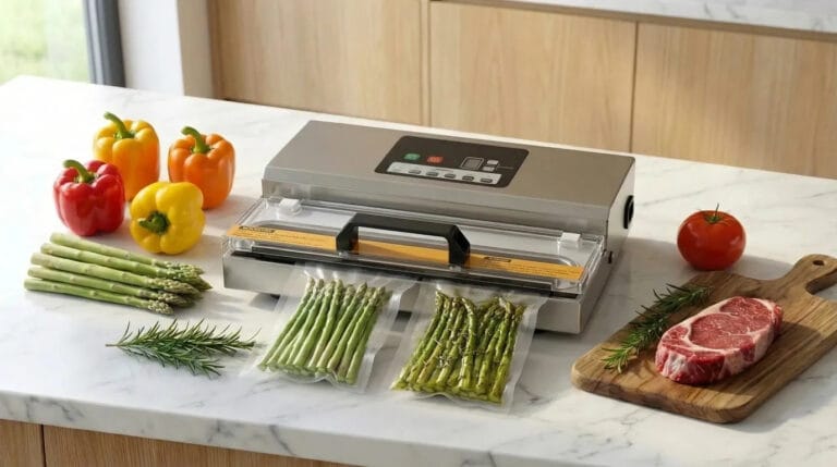 Você pode embalar aspargos a vácuo? Sim, para melhor conservá-los e cozinhá-los